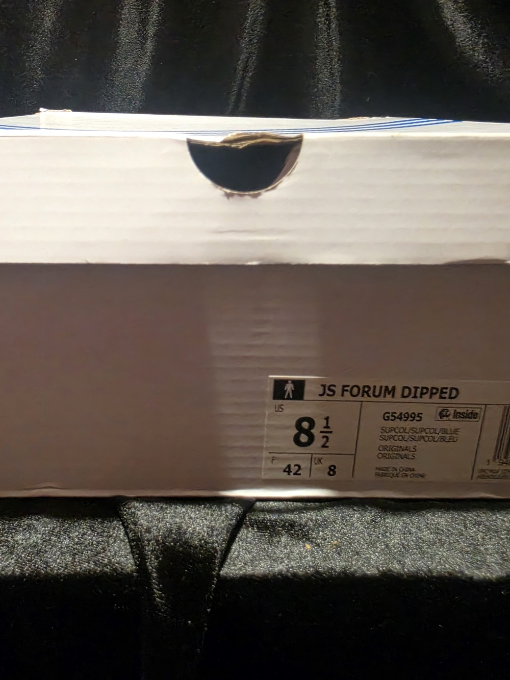 adidas Forum Hi Jeremy Scott Dipped Blue G54995 - 8.5 M / 9.5 W - NEW With Box - Picture 10 of 13